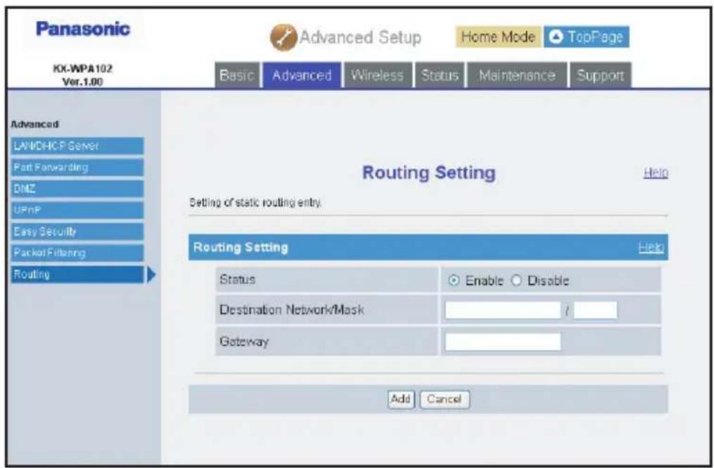 PANASONIC KX-WP1050 - Routing: - 2