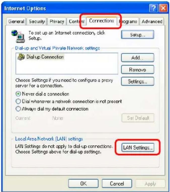PANASONIC KX-WP1050 - Changing the proxy server settings on Web browser - 2
