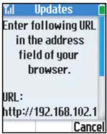 PANASONIC KX-WP1050 - To update the Panasonic firmware: - 2