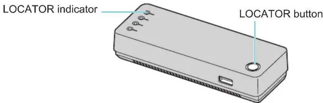 PANASONIC KX-WP1050 - Locating the handset - 1