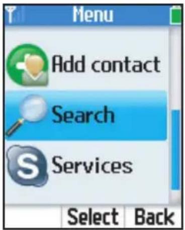 PANASONIC KX-WP1050 - Searching for Skype contacts - 1