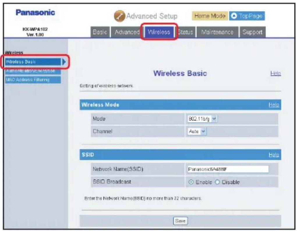 PANASONIC KX-WP1050 - Wireless Basic: - 1