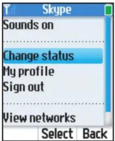 PANASONIC KX-WP1050 - Changing your status - 1