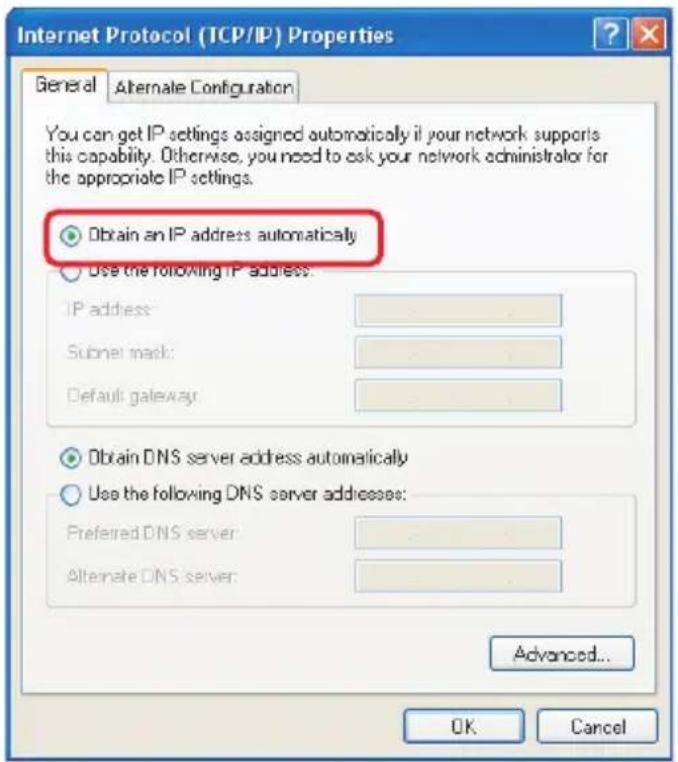 PANASONIC KX-WP1050 - Select [Obtain an IP address automatically]. - 1