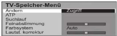 PANASONIC Viera TX-26LX62FA - TV-Speicher-Menü – Übersicht - 13