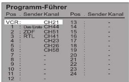 PANASONIC Viera TX-26LX62FA - Die Taste "Programm-Führer" zeigt die Programmliste an. - 7