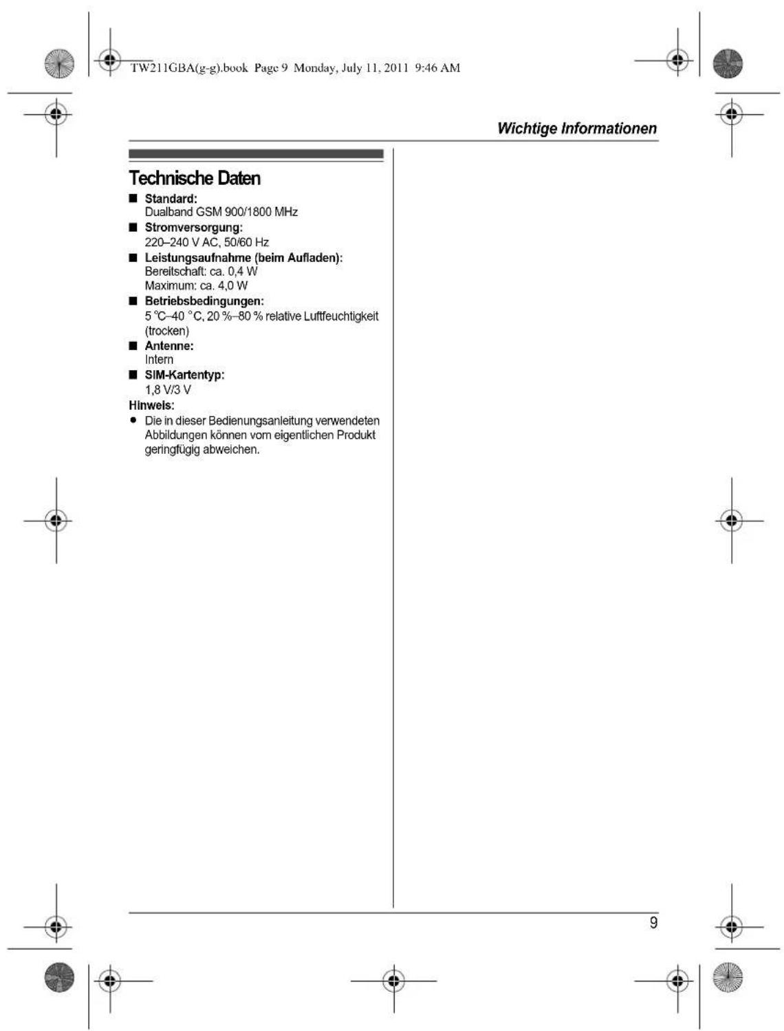 PANASONIC KX-TW211GBA - SAR - 9
