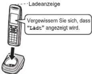 PANASONIC KX-TW211GBA - Anschluss/Aufladen des Akkus - 2
