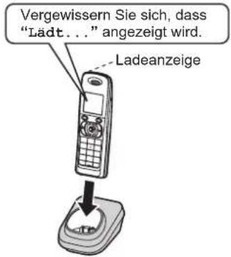PANASONIC KX-TW201GBC - Laden des/der Akku(s) - 1