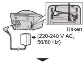 PANASONIC KX-TU301GME - Aufladen des Akkus - 1