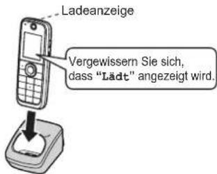 PANASONIC KX-TU301GME - Aufladen des Akkus - 2