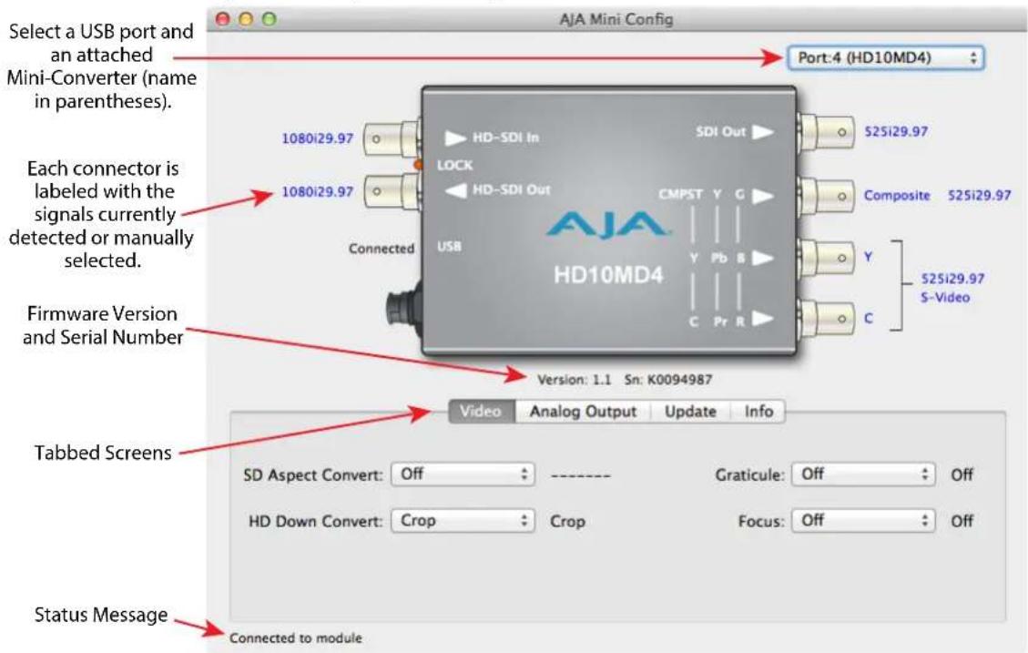 AJA HD10MD4 - Operating Mini-Config - 1