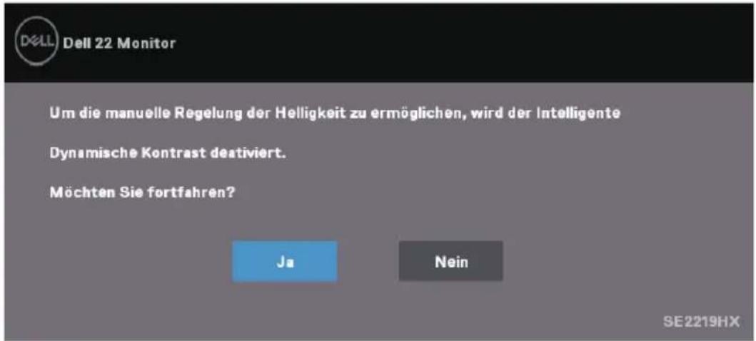 DELL SE2219H - OSD-Warnmeldungen - 3