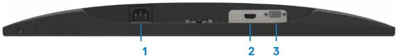 DELL SE2219H - Untenansicht, ohne Monitorständer - 1