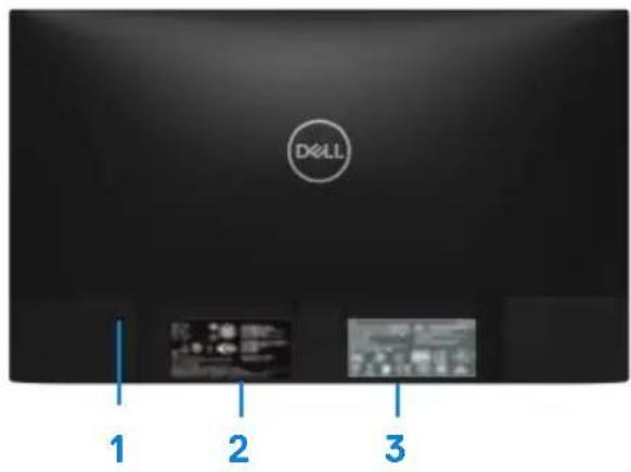DELL SE2219H - kennzeichnendes Merkmal und Steuerelementen Vorderansicht - 2