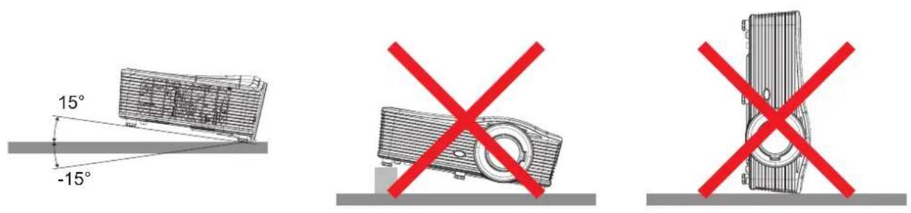 OPTOMA EH515ST - Hinweis zur Projektorinstallation - 1