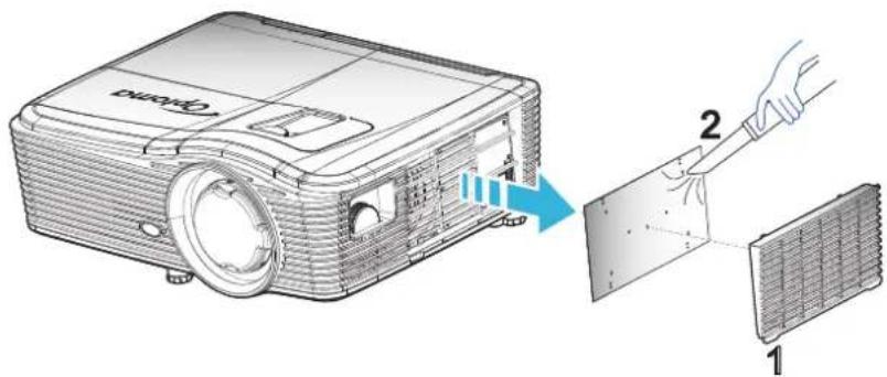 OPTOMA EH515ST - Staubfilter reinigen - 1