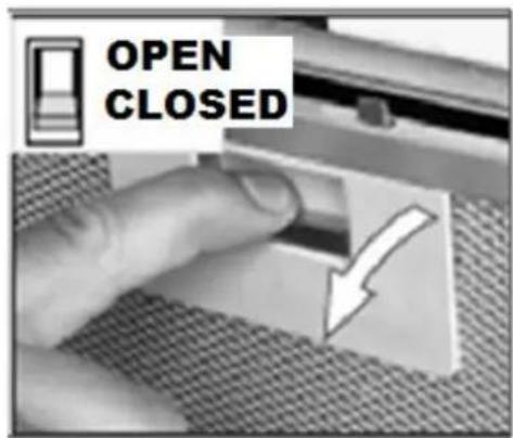 PKM UBH4060-2H - Changing the filters Models with acrylic filters - 1