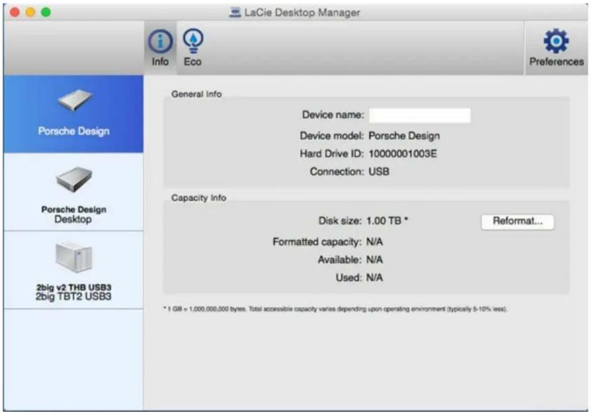 LACIE Mobile drive USB-C - LaCie Desktop Manager quick access - 3