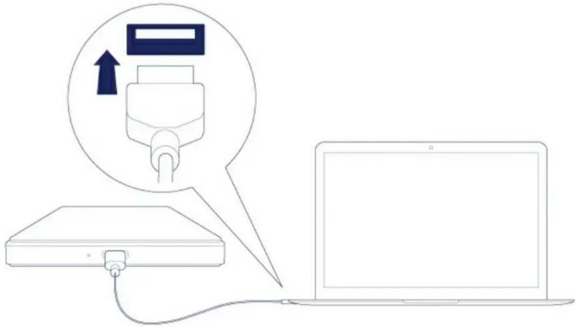 LACIE Mobile drive USB-C - STEP 1 - Connect the USB cable - 3