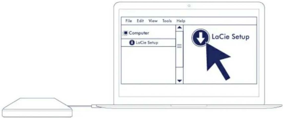 LACIE Mobile drive USB-C - STEP 1 - Connect the USB cable - 4