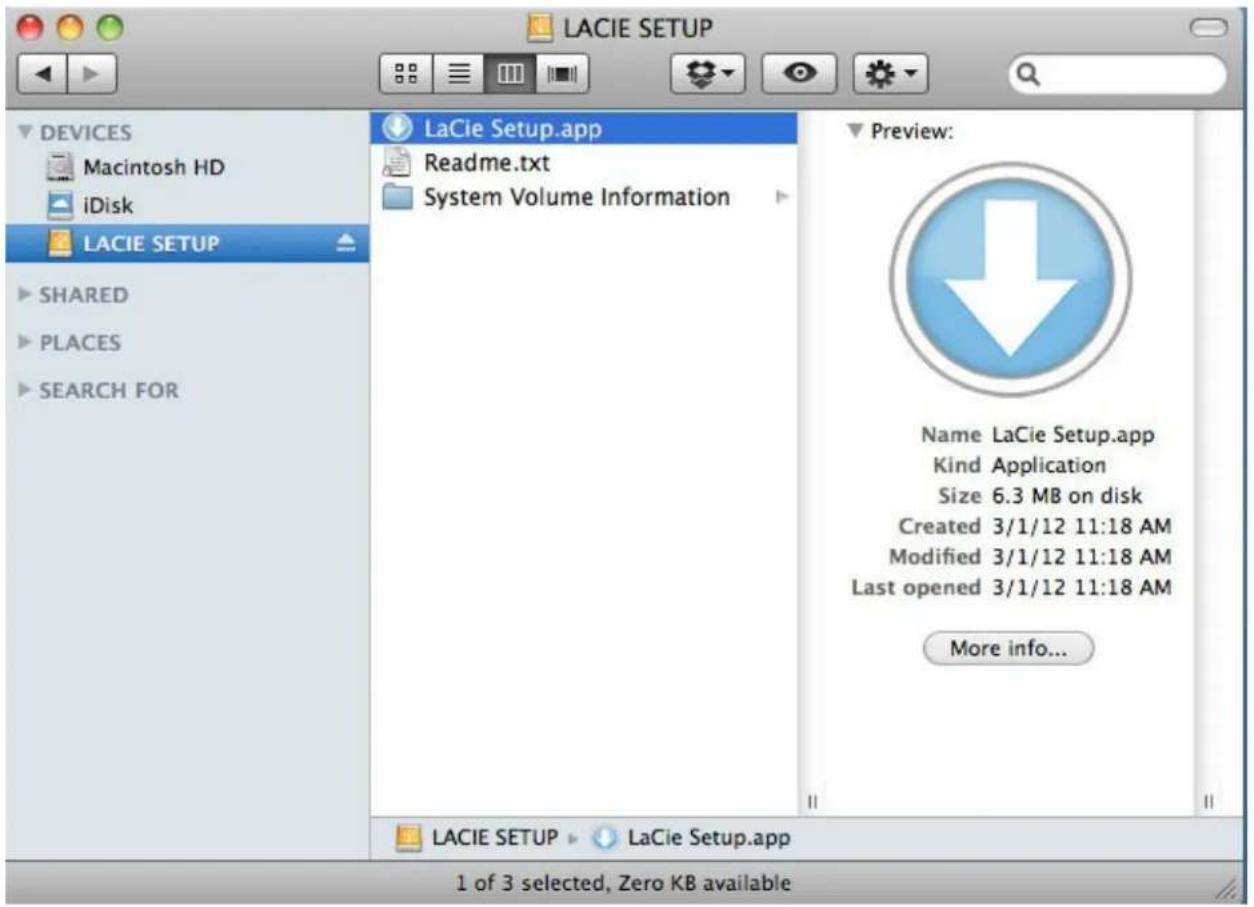 LACIE Mobile drive USB-C - Launch LaCie Setup Assistant - Mac - 1