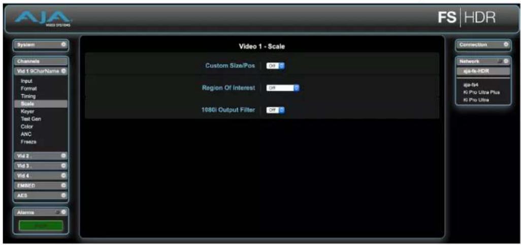 AJA FS-HDR - Scale Screen - 1