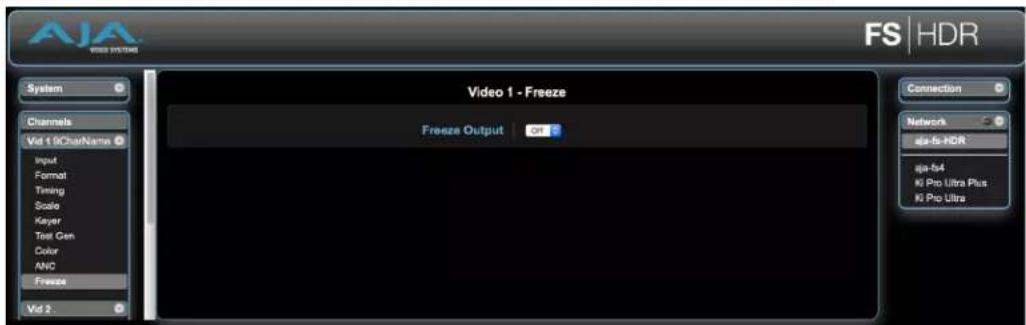 AJA FS-HDR - Freeze Screen - 1