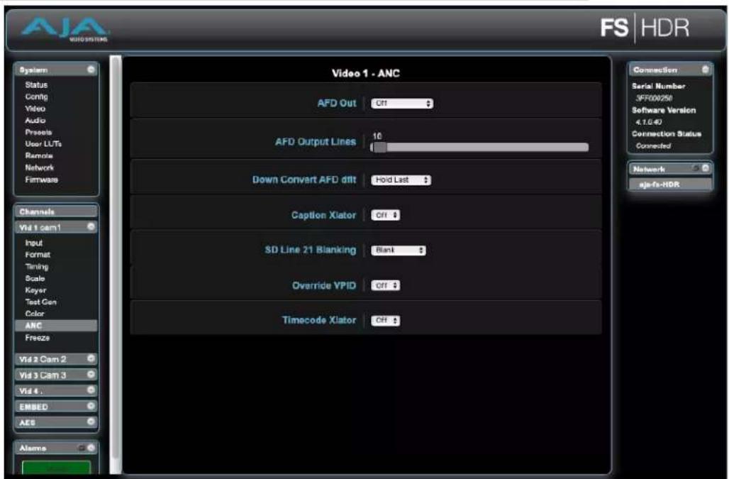 AJA FS-HDR - ANC Screen - 1