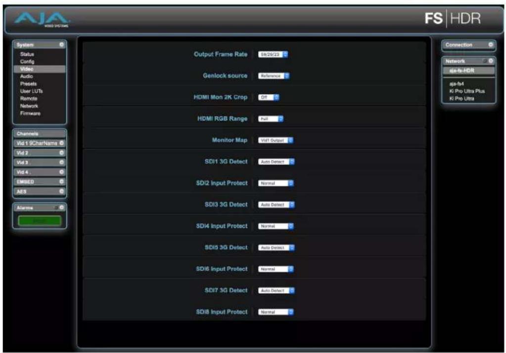 AJA FS-HDR - Video Screen - 1