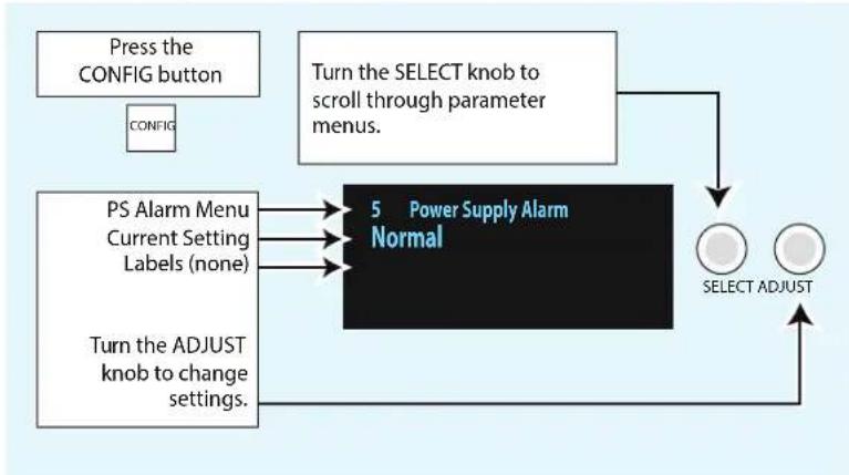 AJA FS3 - Simple Menus: Config Format Alarm Filters - 1