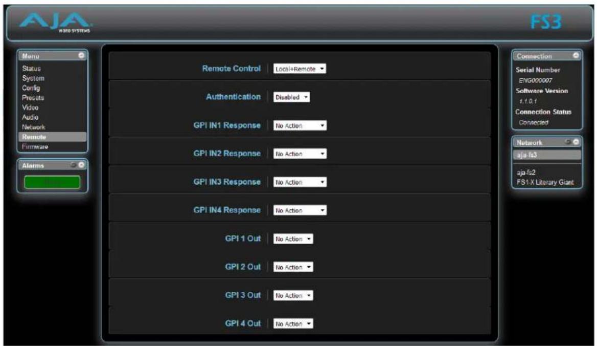 AJA FS3 - Remote Screen - 1