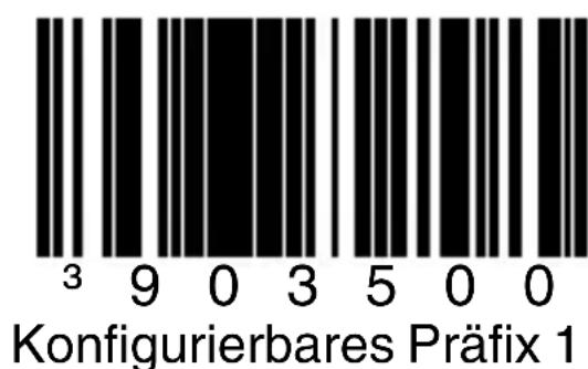 ³ 9 0 3 5 0 0 Konfigurierbares Präfix 1