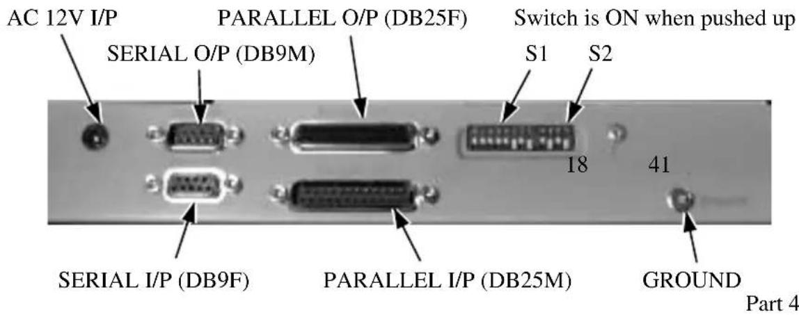 Posiflex CR-4000-B - CR4001/ 4101/ 4211/ 4002/ 4102/ 4212/ 4003/ 4103/ 4213 Rear panel illustration. - 1
