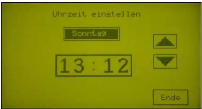 Acquacom 12TS - Einstellen der Uhrzeit : - 3