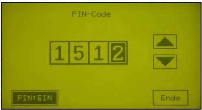 Acquacom 12TS - PIN-Code aktivieren : - 4