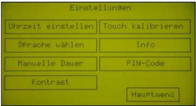 Acquacom 12TS - Touch-Bildschirm kalibrieren : - 2