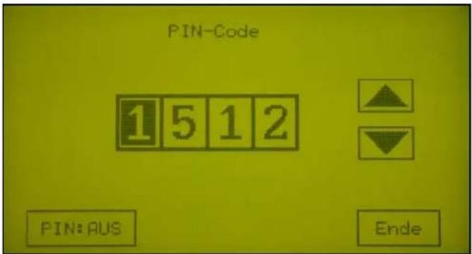 Acquacom 12TS - PIN-Code aktivieren : - 3