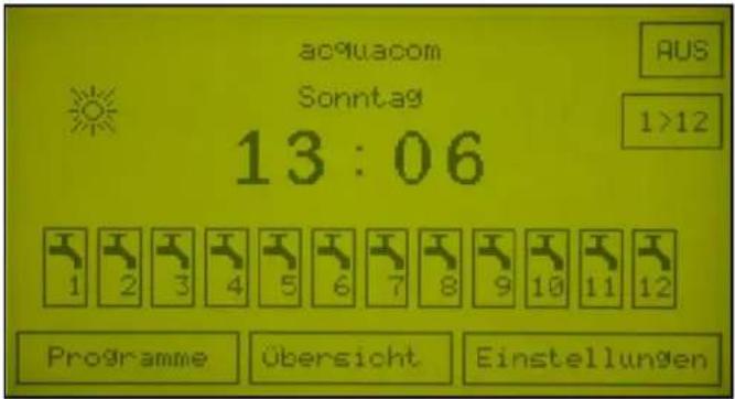 Acquacom 12TS - Einstellen eines zyklischen Bewässerungsprogramms : - 1