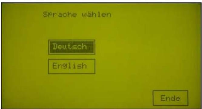 Acquacom 12TS - Einstellen der Sprache : - 3