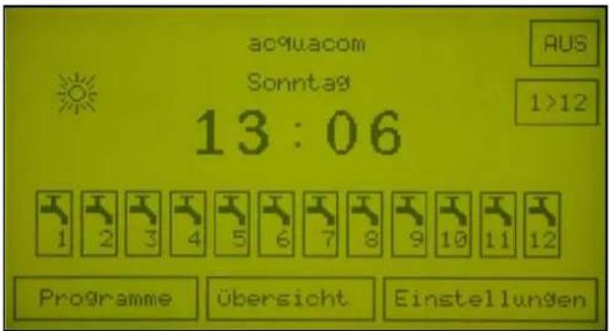 Acquacom 12TS - Anzeige von Zeitüberschneidungen von Kanälen: - 1