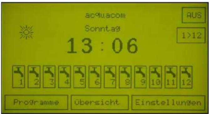 Acquacom 12TS - Einstellen der Sprache : - 1