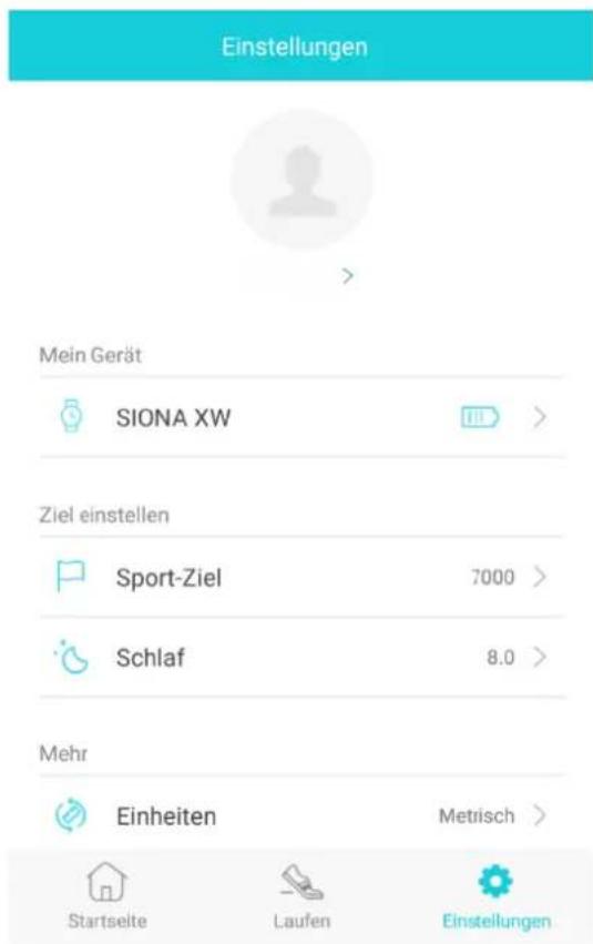 Xlyne Siona XW FIT - EINSTELLUNGEN: - 1