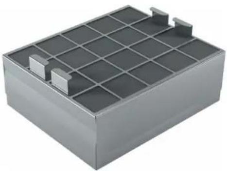 BOSCH DZZ0XX0P0 - Langlebiger Geruchsfilter mit Aktivkohle, Ersatzfilter für Umluftbetrieb DZZ0XX0P0 - 1