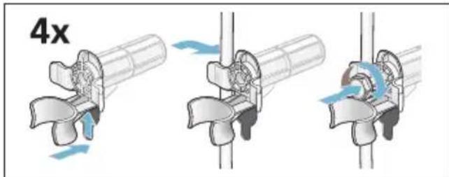 SIEMENS WM14E4R6 - Transportsicherungen einbauen: - 2