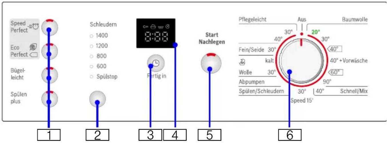 BOSCH WAE283E7 - Bedienfeld - 1