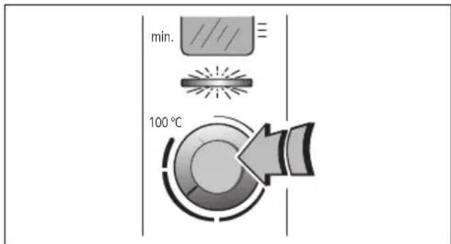 min. 100 °C