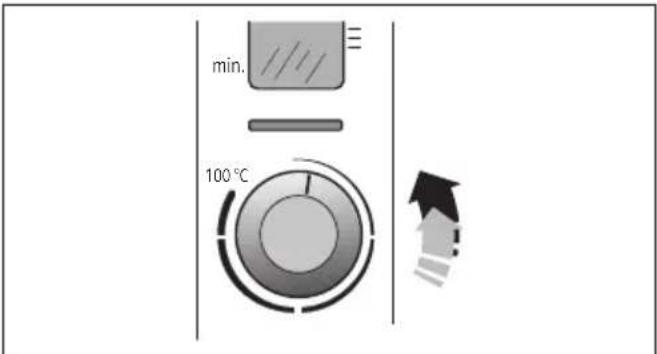 min. 100 °C