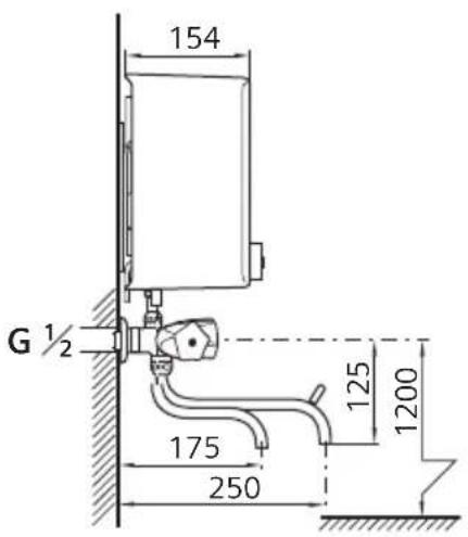 154 G ½ 175 250 125 1200