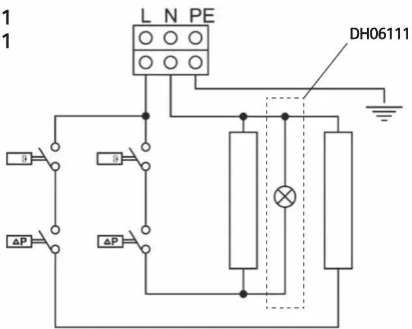 L N PE DH06111 9 9 ΔP ΔP
